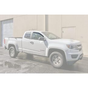 Fits All 2015-2020 Chevrolet Colorado Extended Cab Models | EOS Visors in-Channel Style Smoke Tinted Side Vents Window Deflectors Rain Guards in Kuwait