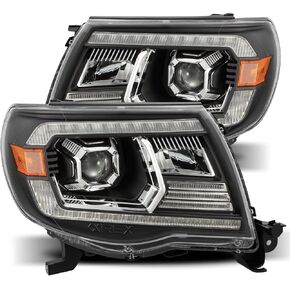 تعديل Street Alpharex Pro-Series Black for 05-11 Tacoma Projector المصابيح الأمامية اليسار بديل التجميع الأيمن in Kuwait