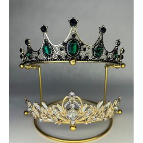 Crown Display 2 مستويات Tiara عرض Stand Golden Bridal Crown Storage Organizer Jewelry Holder for Women Girls Wedding Home Shop Store in Kuwait