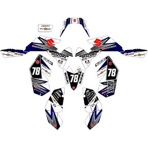 Suzuki LTR 450 Dark Blue Graphics Kit in Saudi Arabia