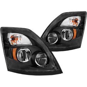 Amerilite Black [LED Extreme LED/Low Beam] 6000K Presconse Prescips تم تعيينه لـ Volvo VNL/VNX - برنامج تشغيل وراكب in Saudi Arabia