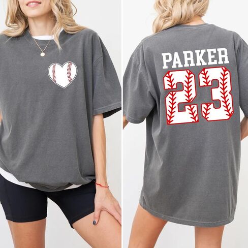 Custom Baseball Shirt, Baseball Comfort T-Shirt Color,Personalized Baseball Team Shirt,Baseball Gift,Baseball Fan Tee in Kuwait