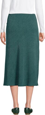Lands' End Women's Crinkle Midi Skirt in Saudi Arabia