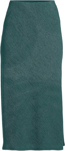 Lands' End Women's Crinkle Midi Skirt in Saudi Arabia