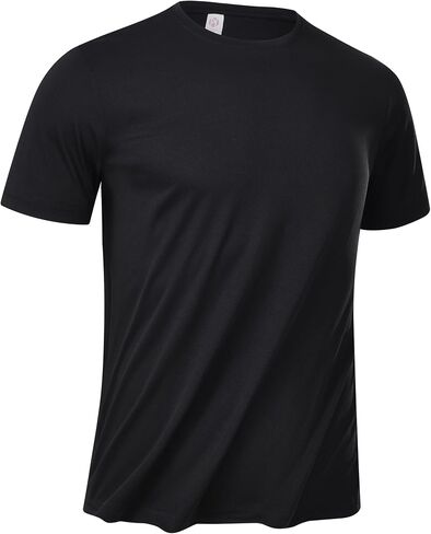 Men's Short Sleeve UPF 50+ T-Shirt Quick Dry Workout Athletic Running Top Tee Performance Shirts in Saudi Arabia