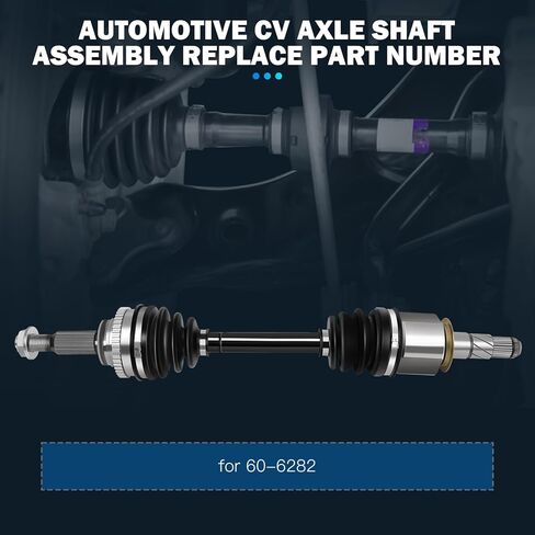 Front Right CV Axle Shaft Assembly - Compatible With 2011-2012 for INFINITI G25 X All Wheel 2004-2008 for INFINITI G35 X All Wheel 2009-2013 for INFINITI G37 X Sedan All Wheel CV AXLE OE 60-6282 in Kuwait