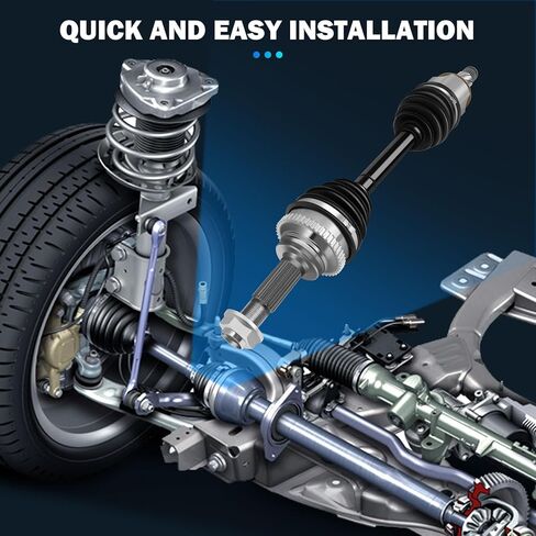 Front Right CV Axle Shaft Assembly - Compatible With 2011-2012 for INFINITI G25 X All Wheel 2004-2008 for INFINITI G35 X All Wheel 2009-2013 for INFINITI G37 X Sedan All Wheel CV AXLE OE 60-6282 in Kuwait