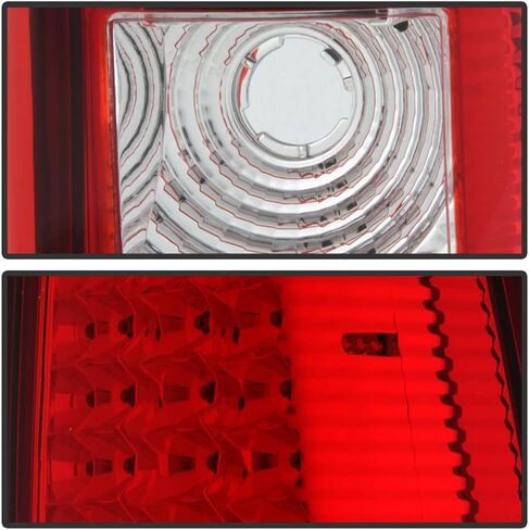 ACANII - For 1999-2006 GMC Sierra 1500 2500 3500 99-02 Silverado LED Tail Lights Brake Lamps Assembly Set Left+Right,Exotic Red V2 in Saudi Arabia