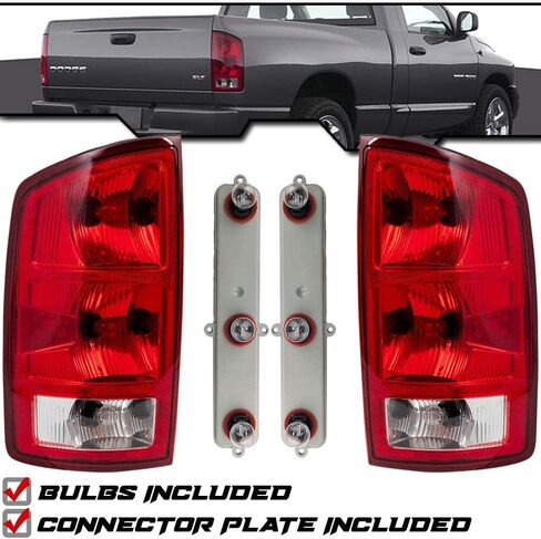 EPIC LIGHTING Halogen Replacement Spec Tail Lights w/Bulbs Circuit Board Compatible with DODGE 02-06 RAM 1500 2500 03-06 RAM 3500 [ CH2800147 CH2801147 55077347AD 55077348AF ] Pair in Saudi Arabia