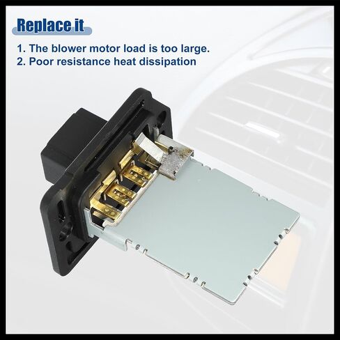 CAR HVAC Blower Motor Heater Plat بديل لـ Kia Forte 2014-2018 لـ Kia Sorento 2011-2019 No. 20424/971283K000 - حزمة من 1 مادة دائمة الاستبدال الأسود in Saudi Arabia