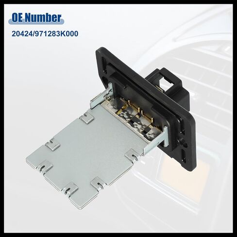 CAR HVAC Blower Motor Heater Plat بديل لـ Kia Forte 2014-2018 لـ Kia Sorento 2011-2019 No. 20424/971283K000 - حزمة من 1 مادة دائمة الاستبدال الأسود in Saudi Arabia