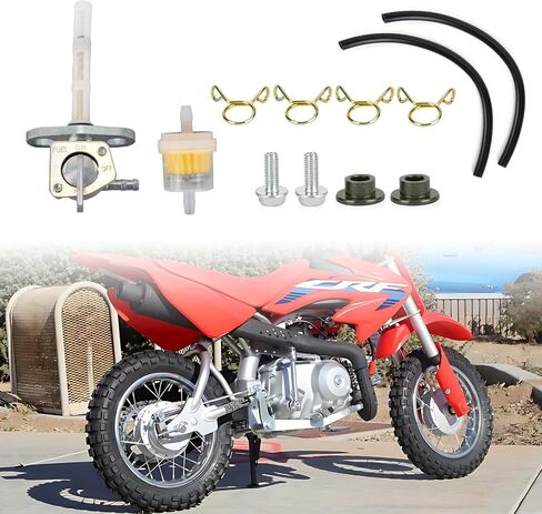 PSLER Fuel Petcock Valve Tank Switch for CRF 50 70F 80F, Fuel Petcock Valve Replacement Parts for XR50R 70R 80R 100R 16960-GEL-701 16950-GCF-671 in Saudi Arabia