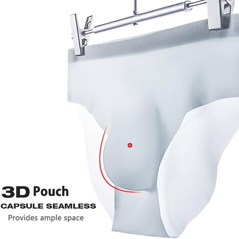 ملابس داخلية من الحرير الجليدي المعني مع Bulge Bactable Breatable Quick Boxer Boxer Boxers Ultra-Shin in Kuwait