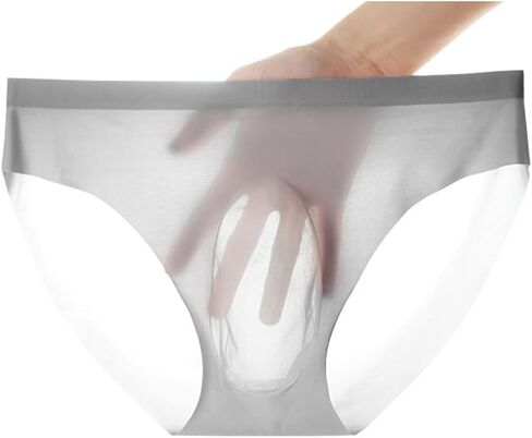 ملابس داخلية من الحرير الجليدي المعني مع Bulge Bactable Breatable Quick Boxer Boxer Boxers Ultra-Shin in Kuwait