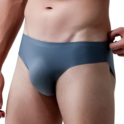 ملابس داخلية من الحرير الجليدي المعني مع Bulge Bactable Breatable Quick Boxer Boxer Boxers Ultra-Shin in Kuwait