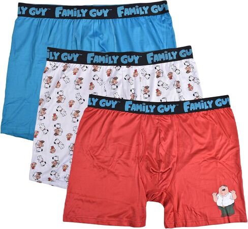 FamilyGuy Men's 3-Pack Comfort Boxer Brief, Red, Medium in Saudi Arabia