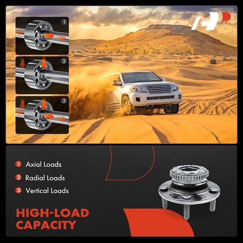 A-Premium الخلفي محمل وتجميع المحور مع حلقة ABS و 5-lug متوافق مع Hyundai Tiburon 2003-2008 in Saudi Arabia