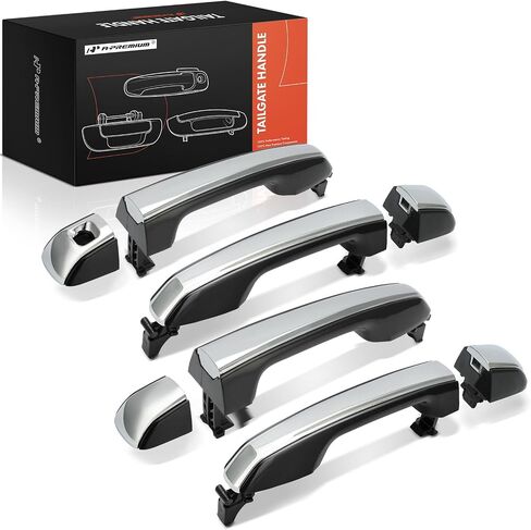 A-Premium خارج الباب الخارجي مقابض متوافقة مع Toyota 4runner 2010-2020 ، Land Cruiser 2009-2020 و Lexus GX460 2010-2021 ، مجموعة 4-PC ، سائق أمامي وخلفي وركاب. in Saudi Arabia