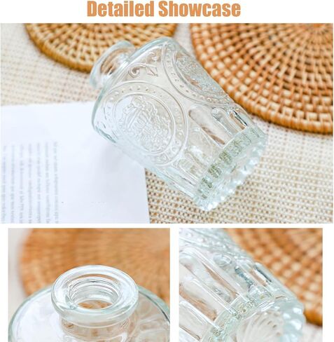 Glass Bud Vases Set of of 12/15/33, Small Bud Vase in Bulk, MIni Flower Vase for Centerpiece, Vintage Decorative Clear Vase Set for Flowers, Wedding Reception, Christmas, Home Décor (Multicolor-12pcs) in Kuwait