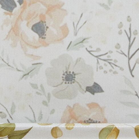 DECO 79 Canvas Tiginative Box Faux Storage Book Book book book مع أنماط زهرية وردية وزرقاء ، مجموعة من 3 صناديق تذكار ديكور 12 "، 9" ، 6 "H ، أبيض in Saudi Arabia
