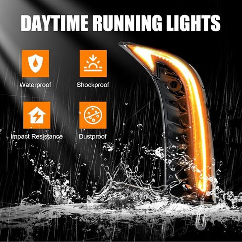 LED Sequential Turn Signal Lights Daytime Running Lights(DRL) Night Driving Lights Compatible with Toyota Camry SE XSE 2025 in Saudi Arabia
