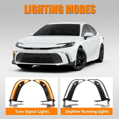 LED Sequential Turn Signal Lights Daytime Running Lights(DRL) Night Driving Lights Compatible with Toyota Camry SE XSE 2025 in Saudi Arabia