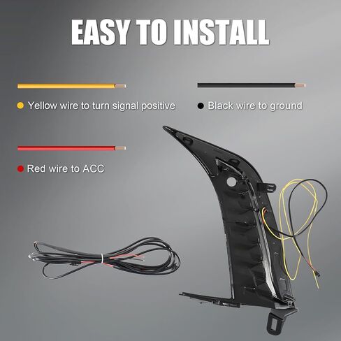 LED Sequential Turn Signal Lights Daytime Running Lights(DRL) Night Driving Lights Compatible with Toyota Camry SE XSE 2025 in Saudi Arabia