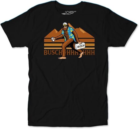 Busch Sasquatch Bigfoot Retro Style T-Shirt Funny T-Shirt in Kuwait