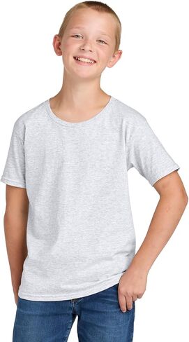 Jerzees Classics Youth Cotton T-Shirt 363y-Ash-L in Saudi Arabia