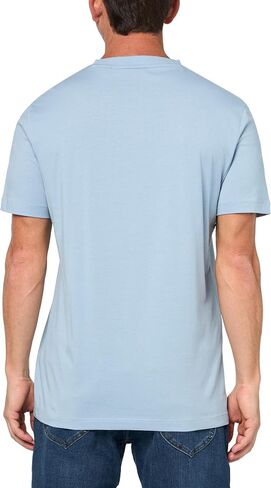 HUGO Men's Textured Retro Logo Cotton T-Shirt in Saudi Arabia