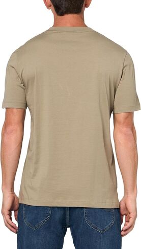 HUGO Men's Textured Retro Logo Cotton T-Shirt in Saudi Arabia