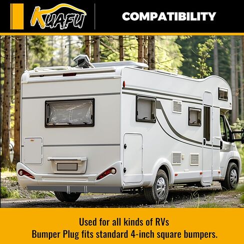 Kuafu الخلفي المصد وقابس المصد Universal لـ RV Camper 4 "× 4" أغطية المصد in Saudi Arabia