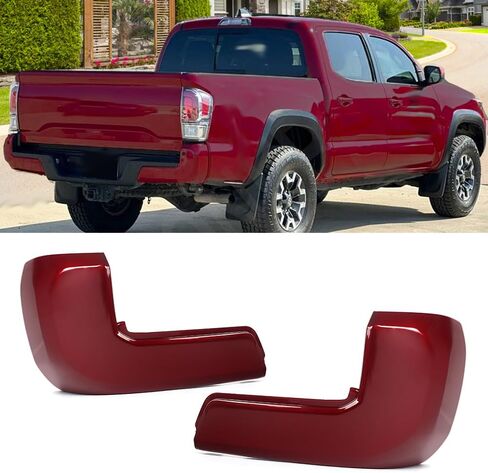 MIC Rear Bumper End Caps Set Compatible with 2016-2023 Tacoma w/o Parking Sensors Holes Replacement for TO1104131,5215604020,TO1105131,5215504020 (1G3 Magnetic Gray) in Saudi Arabia