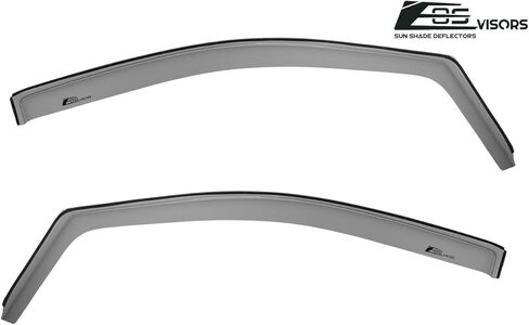Fits All 2015-2020 Chevrolet Colorado Extended Cab Models | EOS Visors in-Channel Style Smoke Tinted Side Vents Window Deflectors Rain Guards in Kuwait