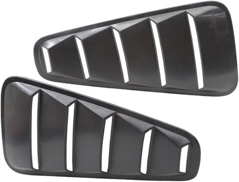 IKON MOTORSPORTS, Window Delete Panels Compatible With 2005-2009 Ford Mustang V6, Factory Style Unpainted PP Sun Rain Shade Guard Wind Vent Air Deflector, 2006 2007 2008 in Saudi Arabia