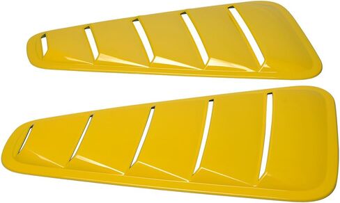 IKON MOTORSPORTS, Window Delete Panels Compatible With 2005-2009 Ford Mustang V6, Factory Style Unpainted PP Sun Rain Shade Guard Wind Vent Air Deflector, 2006 2007 2008 in Saudi Arabia