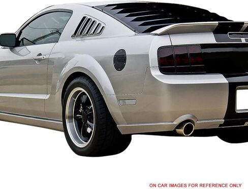 IKON MOTORSPORTS, Window Delete Panels Compatible With 2005-2009 Ford Mustang V6, Factory Style Unpainted PP Sun Rain Shade Guard Wind Vent Air Deflector, 2006 2007 2008 in Saudi Arabia