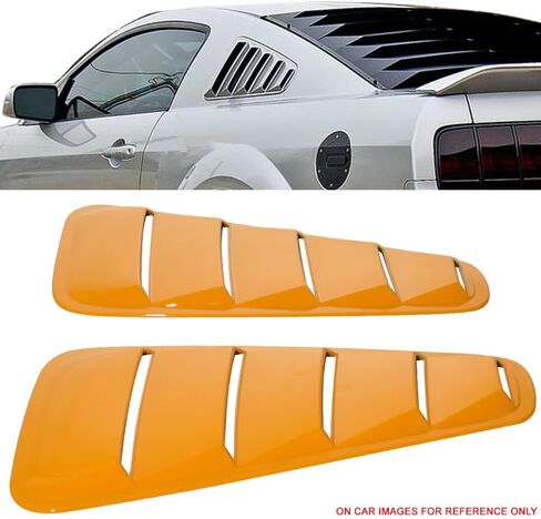 Ikon Motorsports ، Window Delete Phanels متوافقة مع 2005-2009 Ford Mustang V6 ، على غرار المصنع PP Sun Rain Shade Guard Deflector ، 2006 2007 2008 in Saudi Arabia