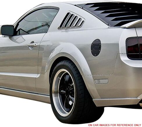 Ikon Motorsports ، Window Delete Phanels متوافقة مع 2005-2009 Ford Mustang V6 ، على غرار المصنع PP Sun Rain Shade Guard Deflector ، 2006 2007 2008 in Saudi Arabia