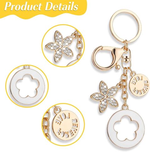 Purse Charms for Handbags, Cute Flower keychains for Women, Aesthetic Bluetooth Headset Pendant, Purse Accessories in Saudi Arabia