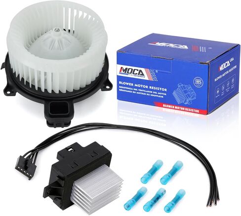MOCA FRONT HVAC HEATER HEATER MOTOR & Blower Motor Resistor FIT 2010-2012 for Ford Fusion & 2010-2012 for Lincoln MKZ & 2010-2011 for Mercury Milan w/Automatic Terfture Control in Saudi Arabia