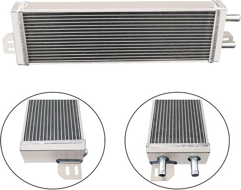 مبادل حراري سائل من الألومنيوم 2 من صف من أجل الماء إلى ماء توربو توربو 21 "W × 6.6" H × 2.2 "T Universal Intercoolers in Saudi Arabia