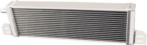 مبادل حراري سائل من الألومنيوم 2 من صف من أجل الماء إلى ماء توربو توربو 21 "W × 6.6" H × 2.2 "T Universal Intercoolers in Saudi Arabia