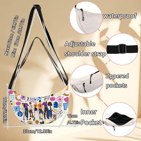 ليفلو كامب نصف الدم كروس BAG Medusa & Zeus معسكر هدايا Half Blood الكتف حقيبة الأساطير الأبطال Merch in Saudi Arabia
