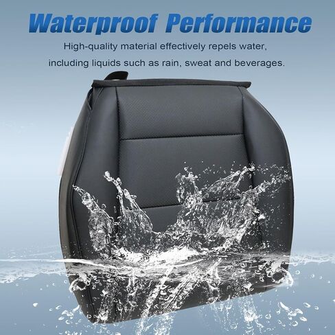 SecosAutoparts Driver & Passenger Side Bottom Perforated Leather Replacement Seat Covers Black Compatible with Acura TSX 2009 2010 2011 2012 2013 2014 in Saudi Arabia
