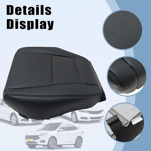 SecosAutoparts Driver & Passenger Side Bottom Perforated Leather Replacement Seat Covers Black Compatible with Acura TSX 2009 2010 2011 2012 2013 2014 in Saudi Arabia