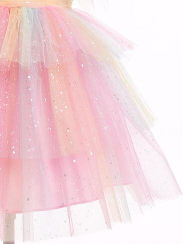 Imekis Toddler Kids Girls Birthdy Dress Tulle Tulle Tulled Tutu Dresses Tea Party Photo Shoot 4-10t in Kuwait