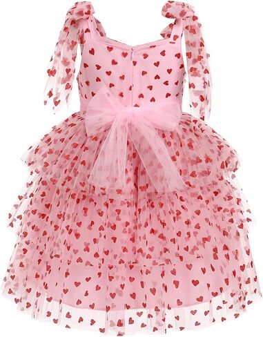 Imekis Toddler Kids Girls Birthdy Dress Tulle Tulle Tulled Tutu Dresses Tea Party Photo Shoot 4-10t in Saudi Arabia