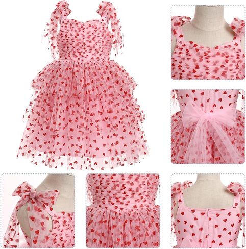 Imekis Toddler Kids Girls Birthdy Dress Tulle Tulle Tulled Tutu Dresses Tea Party Photo Shoot 4-10t in Saudi Arabia