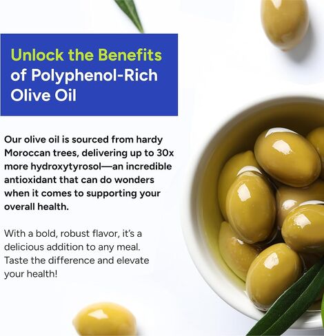 Gundry MD® Organic Extra Virgin First Cold Press Moroccan Polyphenol Rich Olive Oil (Olive Oil) (1) in Kuwait